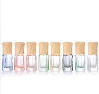 3ml 6ml 10ml 12ml En Verre Octogonal En Acier Balle Bouteille Huile Essentielle Perle En Métal Bouteille Couverture D'alliage bouteille