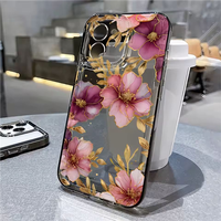 Coque de téléphone à motif de fleurs Coque antichoc pour iPhone 17 Coque arrière de protection aérienne pour iPhone 17 Pro Max 16 15 14 13