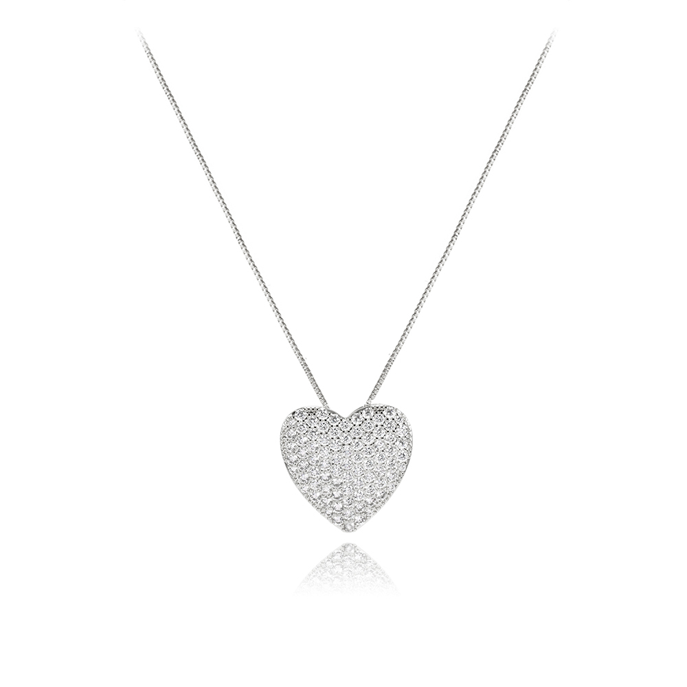 grand coeur en argent