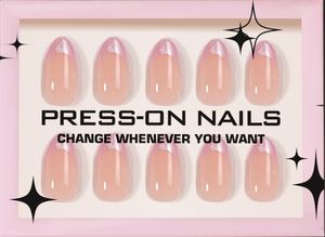 <span class=keywords><strong>Uñas</strong></span> <span class=keywords><strong>Postizas</strong></span> Acrílicas de Estilo Francés, Color Rosa Nude Brillante, Elegantes, Cortas, Almendradas, <span class=keywords><strong>Bonitas</strong></span>, 30 Piezas - Product Image 5