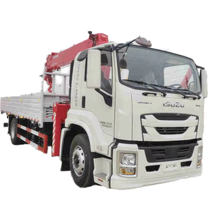 Hino I Suzu 4X2 8 tonnes 10 tonnes Grue à flèche pliante montée sur <span class=keywords><strong>camion</strong></span> tracteur avec grue à plateau, <span class=keywords><strong>camion</strong></span> <span class=keywords><strong>de</strong></span> remorquage 16 roues Euro 3 Diesel - Product Image 1