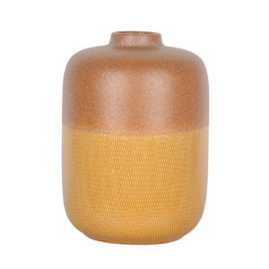 Vaso cilindrico in ceramica bicolore per decorazioni da soggiorno, vaso per fiori per la casa, camera da letto, tavolo, ufficio. - Product Image 1