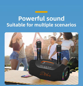 Altavoz Portátil CQS-S666 con Bluetooth, Iluminación LED RGB, Sistema <span class=keywords><strong>de</strong></span> Sonido Envolvente para Fiestas y Cine en Casa - Product Image 5