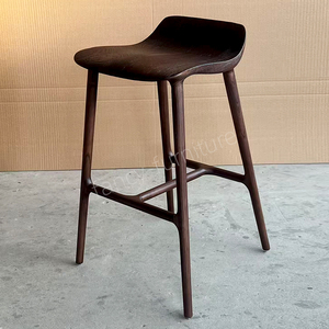 Chaise <span class=keywords><strong>de</strong></span> bar en bois nordique, mobilier <span class=keywords><strong>de</strong></span> <span class=keywords><strong>salle</strong></span> <span class=keywords><strong>à</strong></span> <span class=keywords><strong>manger</strong></span>, tabourets <span class=keywords><strong>de</strong></span> bar modernes et minimalistes pour la cuisine - Product Image 3