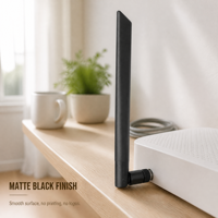 Antenne de routeur passerelle en caoutchouc, type « Rubber Duck », à visser, réglable, pliable, à angle droit, 2.4G/5G 5dBi pour terminal réseau mâle