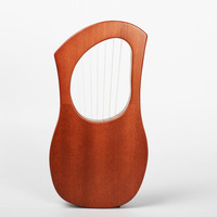Harpe à cordes en bois de caoutchouc à 7 cordes, instrument de musique lyre, prix promotionnel, pour débutant et étudiant