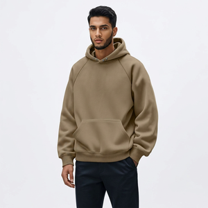 Sudaderas con Capucha para Hombre, de Alta Calidad, 100% Algodón, para Invierno, con Estampado Digital, Tela de Velour, Corte Holgado, Diseño con Media Cremallera - Product Image 1