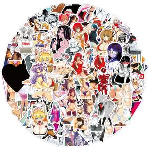 100 pz Anime Sexy bunny girls adesivi Laptop bagagli telefono adesivo decalcomanie in vinile adesivi impermeabili - Product Image 2