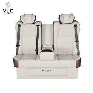 Canapé-lit de luxe pour voiture, utilisé pour la conversion de véhicules avec fonction coulissante et accoudoir central, sièges couchants pour bus - Product Image 2