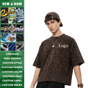 Camiseta de Hombre de Algodón Tejido de 285g, Manga Corta, Estampado de Salpicaduras de Pintura, Secado Rápido, Transpirable, Absorbe la Humedad, Estilo Urbano, Talla Grande - Product Image 4