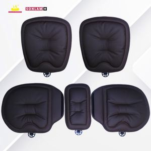 Ergonomic Lumbar <b>Pillows</b> Cool Car Seat Cushion Full Set Orange Wholesale ODM Nappa Leather <b>Memory</b> Foam Seat Cushions <b>Pillow</b> - Product Image 3