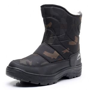 Bottes de neige élégantes et chaudes pour hommes |   Doublure intégrée en laine de peau de mouton |   Bottes d'hiver épaisses, imperméables, respirantes et antidérapantes en cuir véritable - Product Image 6