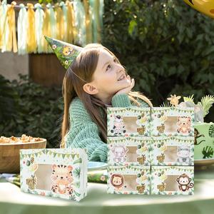 Autocollant <span class=keywords><strong>de</strong></span> fenêtre sur le thème des animaux <span class=keywords><strong>de</strong></span> la jungle pour la fête d'anniversaire des enfants pour l'emballage <span class=keywords><strong>de</strong></span> boîte à bonbons <span class=keywords><strong>de</strong></span> mariage décorations <span class=keywords><strong>de</strong></span> fête d'anniversaire - Product Image 4
