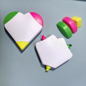 AHA Art Gift - Juego de 3 Marcadores Fluorescentes con Punta de Pincel Oblicua y Logotipo Personalizado, 3 Colores, para Estudiantes - Product Image 2