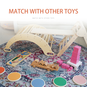 Xiair Montessori Toy Balance pietra di lancio in legno per bambini bambino scuola per bambini set di mobili per asilo nido giocattoli per bambini in legno - Product Image 6