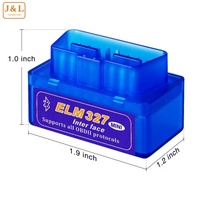 MINI ELM327 Software V2.1 BLE 12 tipos Multi-Langugae OBDII CAN-BUS funciona en Android Torque/PC