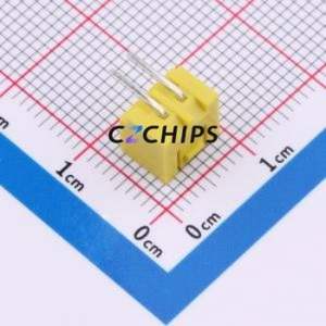 WAFER-HA2.54-2PWZ-H62 Wire-to-Board Pin Header Bent Lead Through Hole,P=2.54mm Connector 1x2P 2.5mm Right Angle Insert XHB - Product Image 2