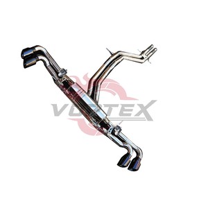 Échappement arrière à soupapes en acier inoxydable Vortex pour Lamborghini Urus 4.0T avec silencieux central transversal et kit de sorties quadruples noires - Product Image 4