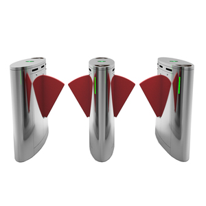 Barrière anti-tailgating Bosiny en acier inoxydable gris sur mesure, 5 paires de capteurs infrarouges, contrôle d'accès, tourniquet à clapet - Product Image 3