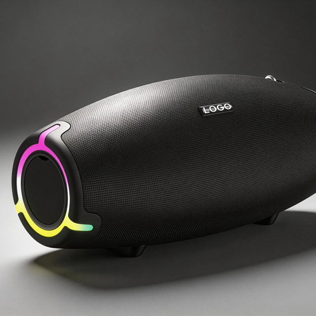Portable for Speaker 20W Loud Stereo Sound Full-Range IPX5 Waterproof Colorful RGB Lights TWS Pairing 20H Playtime Built-in AUX