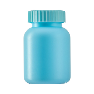 Frasco de pastillas de plástico vacío con logotipo personalizado con tapón de rosca disponible en diferentes colores disponibles - Product Image 2