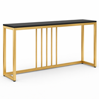 Petites tables consoles élégantes en métal doré, meubles modernes pour salon, bureau à domicile, chambre, centre de commande, minimalistes, faciles à assembler