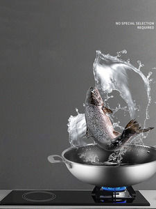 Large Size High Quality Honeycomb <strong>Wok</strong> <strong>Non</strong> <strong>Stick</strong> 304 Stainless Steel Pan with Lid Custom Double Ea Induction <strong>Wok</strong> Pan - Product Image 5