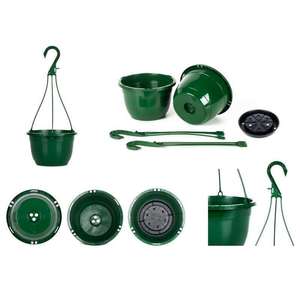 Macetas Colgantes <span class=keywords><strong>de</strong></span> Plástico Ligeras y Ecológicas con Cuerda para Colgar en Balcón y Patio - Product Image 2