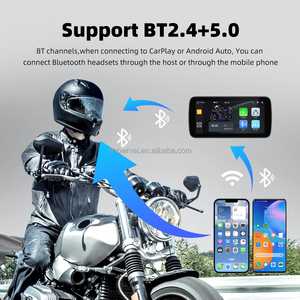 Pantalla Inalámbrica Portátil a Prueba de Agua de 6.25 Pulgadas para Motocicleta con CarPlay Android Auto, Bluetooth, TPM y GPS - Product Image 6