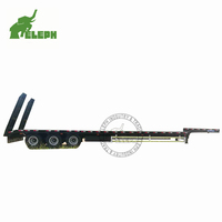 Fabricant chinois de semi-remorques à plateau basse de grande capacité, remorque à plateau basse à 3 essieux pour le transport d'équipements