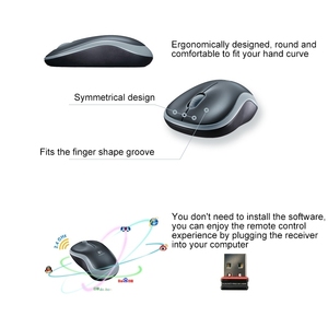 Professional <strong>Logitech</strong> M185 Gaming Wireless Mouse 2.4GHz 1000DPI Rechargeable Wireless Mice USB Optical Game Mouse for Gamer - Product Image 4