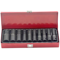 Boîte de réparation automobile Combinaison de matériel Impact manuel Cliquet Bit Socket Set d'outils avec revêtement phosphate noir