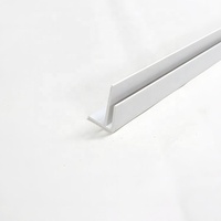 Profilés en PVC rigide blanc, écologiques, pour plafond tendu, en forme de L, pour panneaux muraux, système d'éclairage décoratif