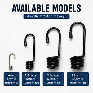Suitable For 5mm 6mm 8m Bungee Cord Black Metal Bungee <b>Hook</b> Carbon Steel Elastic Cord <b>Hook</b> Portable Securing <b>Clip</b> for Tarp - Product Image 4
