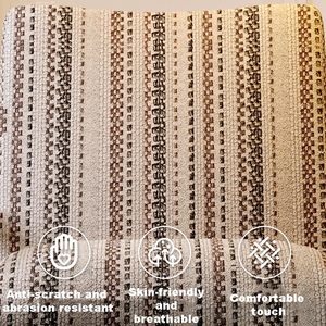 Fauteuil d'appoint de salon en tissu rétro chinois, accoudoirs incurvés, design inclinable doux, cadre en acier au carbone pour chambre à coucher, usage en salle d'étude - Product Image 4