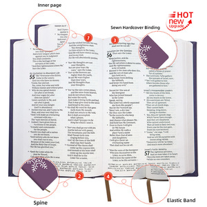 Innovación ASV Christian, Encuadernación con Hilo Metálico y Cierre Pop Lock, Impresión <span class=keywords><strong>Digital</strong></span>, <span class=keywords><strong>Biblia</strong></span> Sagrada con Impresión de Escritura, Tamaño A6 - Product Image 2