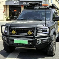 Nouveau pare-chocs avant en alliage d'aluminium 4x4 tout-terrain, barre de protection, revêtement noir apprêté, installation par boulons pour BYD Leopard 5/Denza B5