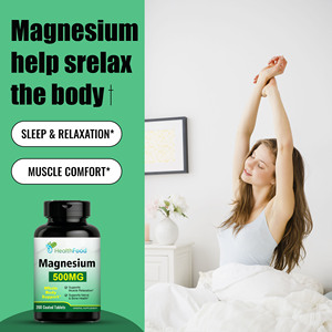 Premium Custom <b>Herbal</b> <b>Supplement</b> Magnesium Tablets Contains 500 mg Magnesium Supports Muscle Relaxation Magnesium Pills - Product Image 5