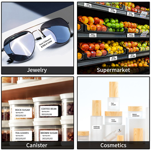 Colour Small Printing Maker Machine Roll Sticker Inkless Portable Price Tag Mini <strong>Color</strong> Cloth Cable Barcode Thermal <strong>Label</strong> <strong>Printer</strong> - Product Image 6