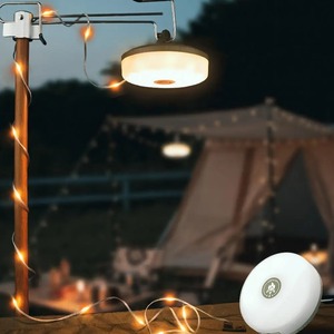 Linterna LED para acampar con cuerda 2 en 1, luz de camping recargable, luz impermeable para tienda de campaña con 5 modos de iluminación para acampar - Product Image 3