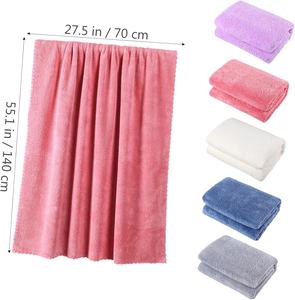 Großhandel Handtuchset Superweich Schnelltrocknend Mehrfarbig Haushalt Badetuch Mikrofaser Coral Fleece Duschhandtuch 2-teiliges Handtuchset - Product Image 3