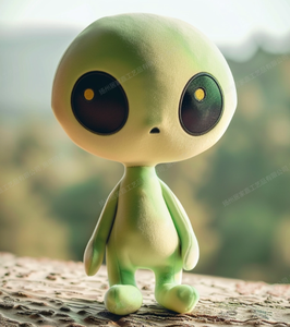 Su misura Stock all'ingrosso verde alieno peluche farcito alieno bambola per bambini peluche alieno amico nello spazio - Product Image 2