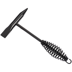 Martillo para escoria de acero de alto carbono Niu Xiang, 500 g, mango de resorte, doble cabezal, para eliminación de escoria y óxido - Product Image 2