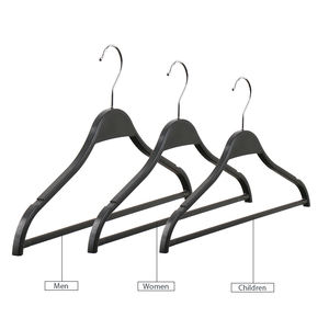 Pantalones antideslizantes de plástico para niños y adultos, ropa de abrigo, camisas, <span class=keywords><strong>chaqueta</strong></span>, lencería, percha con Clip, color negro - Product Image 1