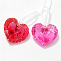 Acryl hart hangend ornament Valentijnsdag decoratie liefdesvormige hanger voor huisdecoratie