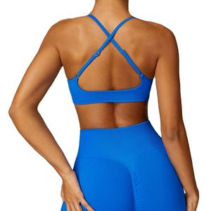 Sujetador de Yoga sin costuras <span class=keywords><strong>Beauty</strong></span> Back, ropa interior deportiva ajustada de secado rápido, ropa de abrigo, camisola, Top de Fitness - Product Image 1