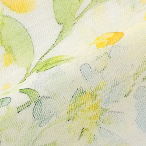 Pañuelo ligero de algodón y seda hecho en India con estampado de flores en acuarela, pañuelo ligero para mujer. - Product Image 4