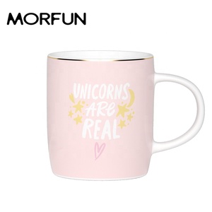 Ensemble de 4 tasses à café et à thé <span class=keywords><strong>licorne</strong></span> en céramique personnalisées Silver Line New Bone China - Product Image 5