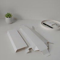 Emballage en papier recyclé blanc personnalisé écologique Boîtes à tiroir à fenêtre avec couvercle en PET protégé contre les UV pour sushi nourriture gâteau poupée chaussettes cadeaux