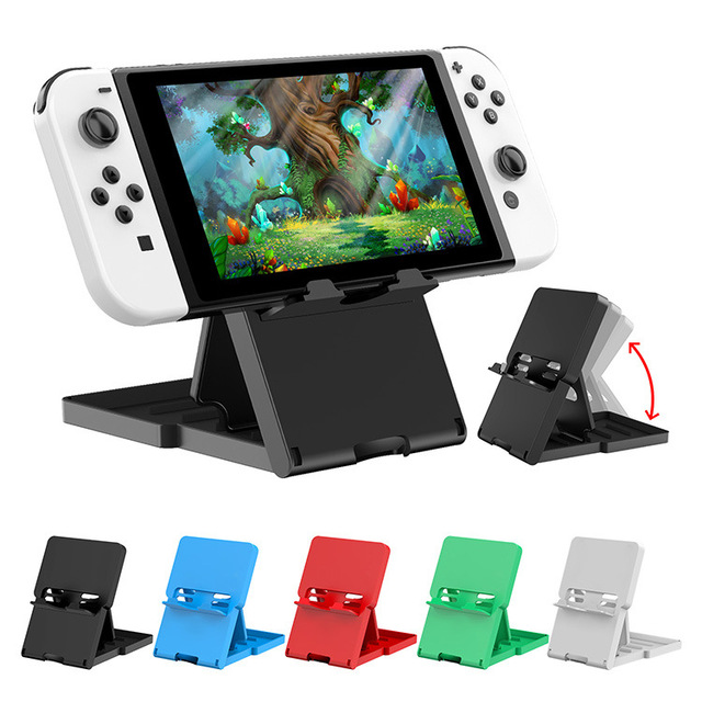 Portable Foldable Desktop Dock Stand Holder for Nintendo Switch Lite OLED Game Console Accessories Mount Bracket